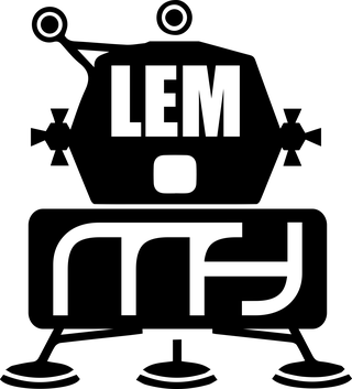 Logo L.E.M. Rooftop Milano, il locale sul tetto ispirato al modulo lunare Apollo (Lunar Excursion Module).